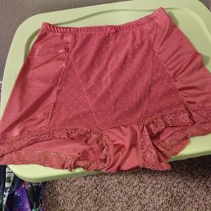 High waist slimming lace dot pin up girl panties